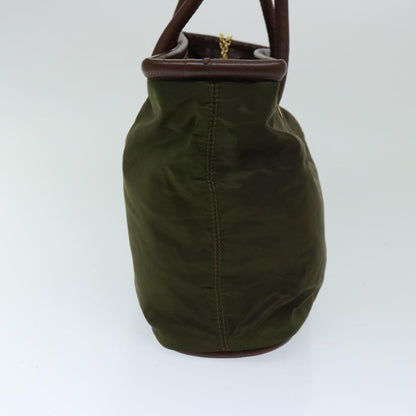 Celine Vintage Macadam Handbag Macadam, KHAKI, NYLON, Handbag