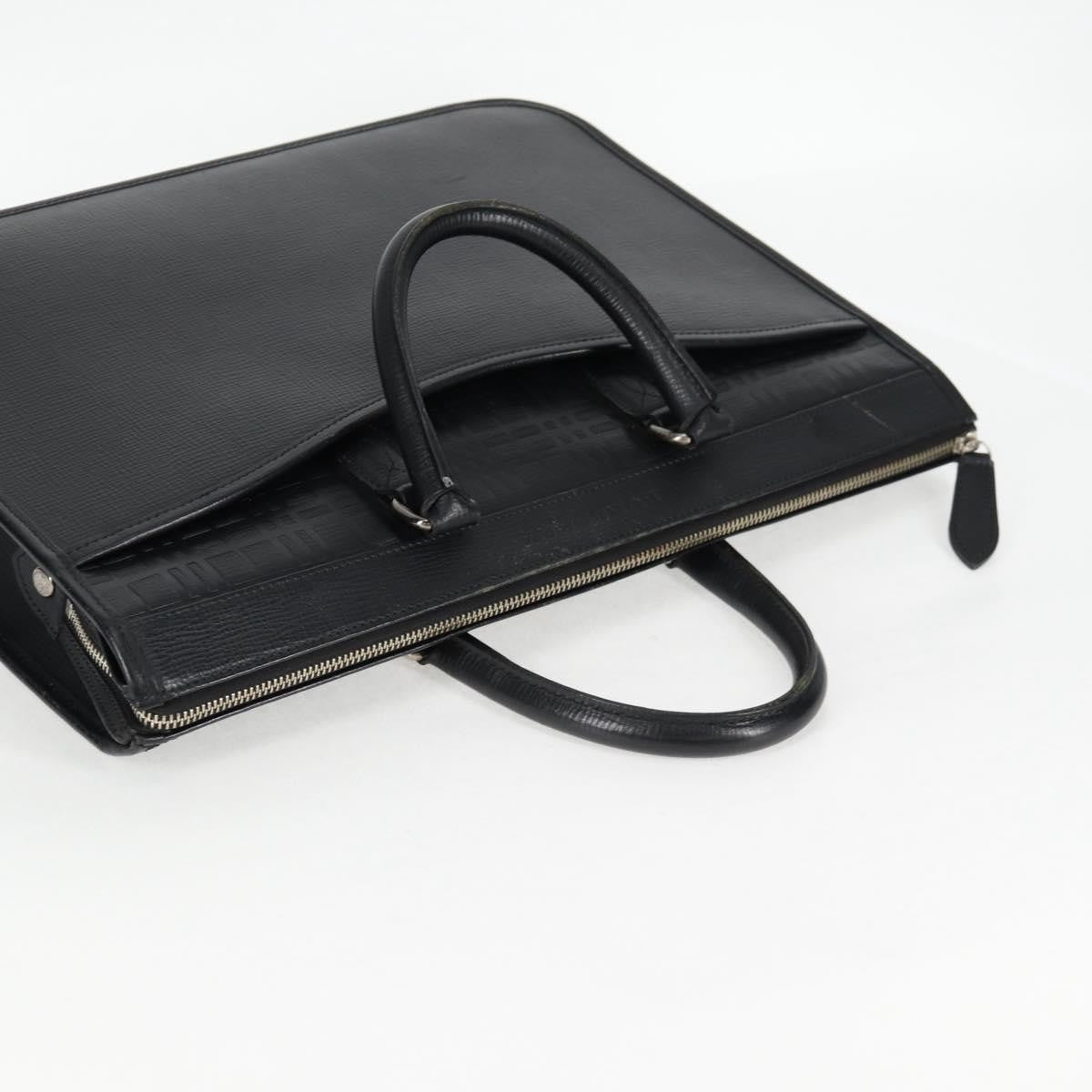 Burberry BUSINESS BAG BLACK LEATHER, BLACK, LEATHER, Briefcase