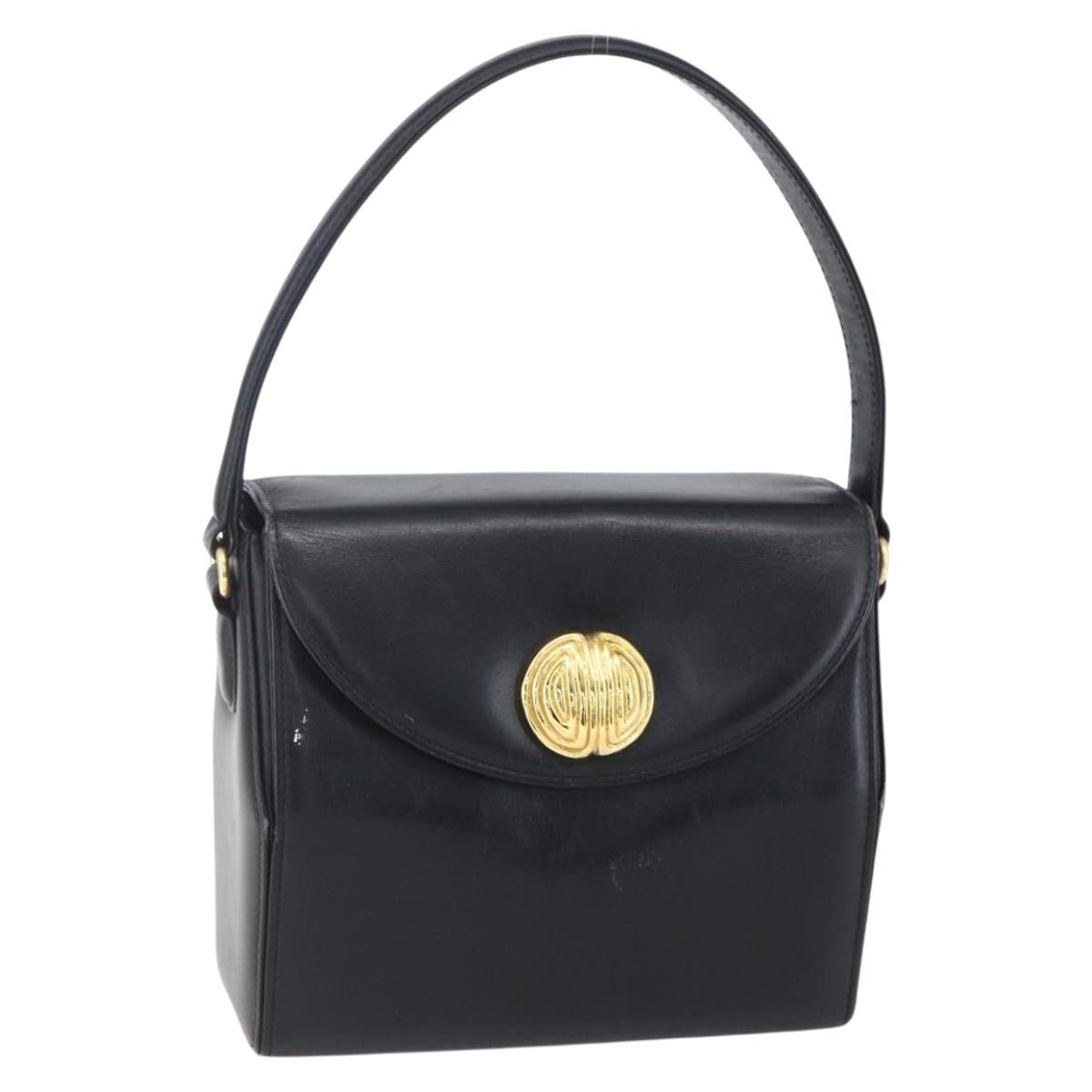 Givenchy Vintage Handbag Leather, BLACK, LEATHER, Handbag