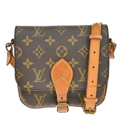 Louis Vuitton Cartouchiere Handbag Monogram Canvas, BROWN, CANVAS, Shoulder bag