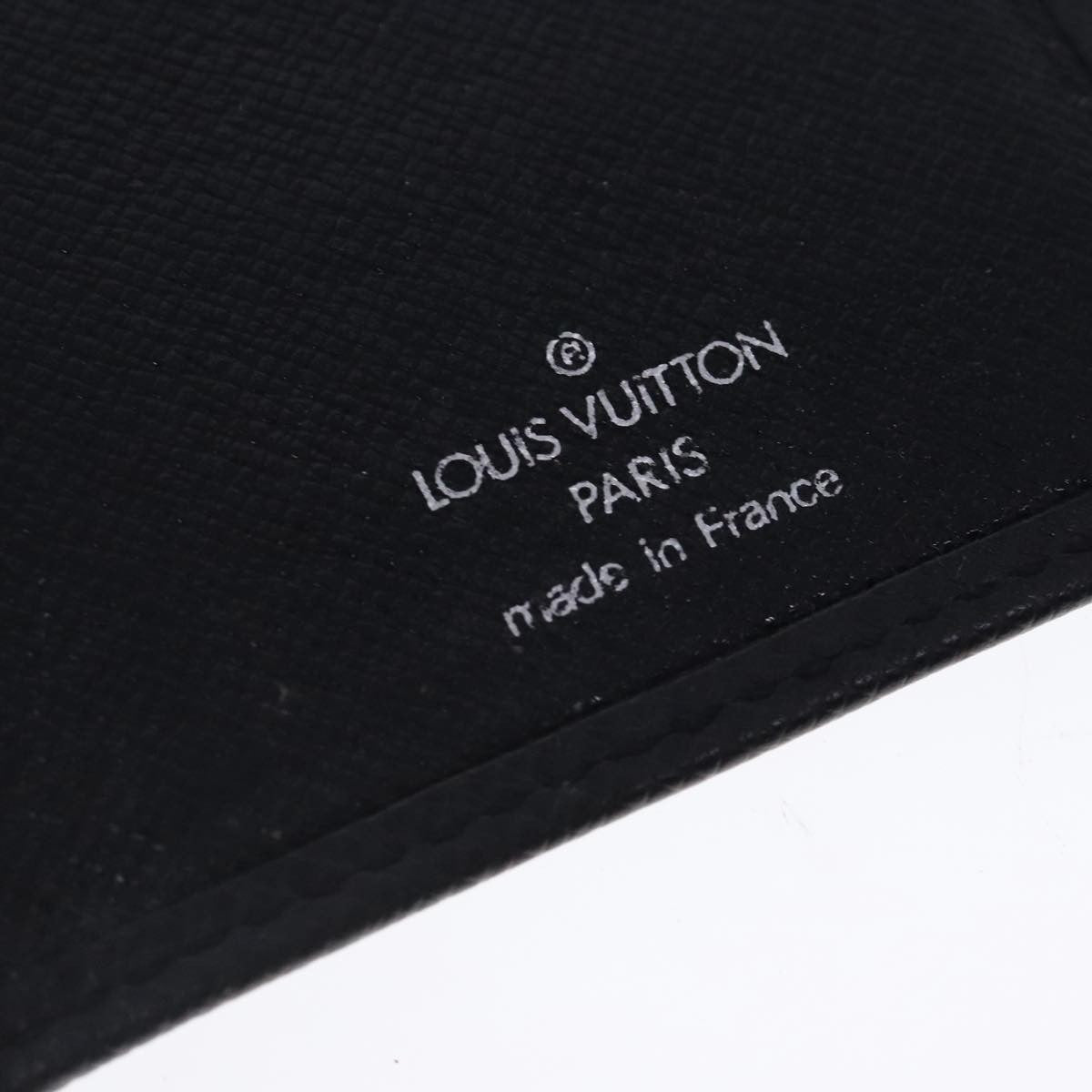 Louis Vuitton Porte Cartes Wallet Taiga Leather, BLACK, LEATHER, Wallets