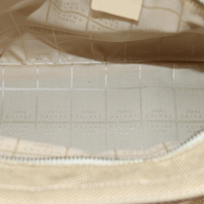 Celine Shoulder Bag Canvas, BEIGE, CANVAS, Shoulder bag