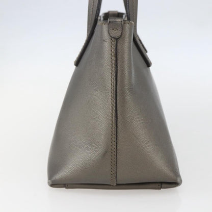 Salvatore Ferragamo Amabel Tote Leather, SILVER, LEATHER, Tote bag