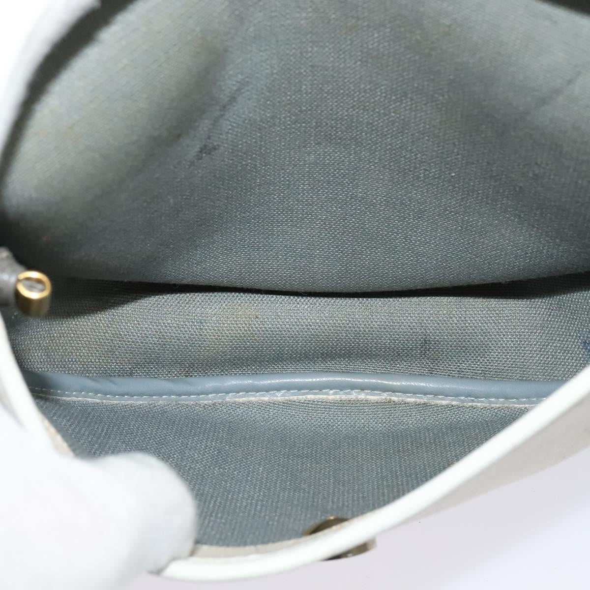 Christian Dior Vintage Honeycomb Shoulder Bag Canvas, WHITE, CANVAS, Shoulder bag