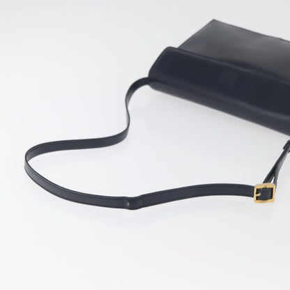 Loewe Anagram Shoulder Bag Leather, Navy, Leather, Shoulder Bag