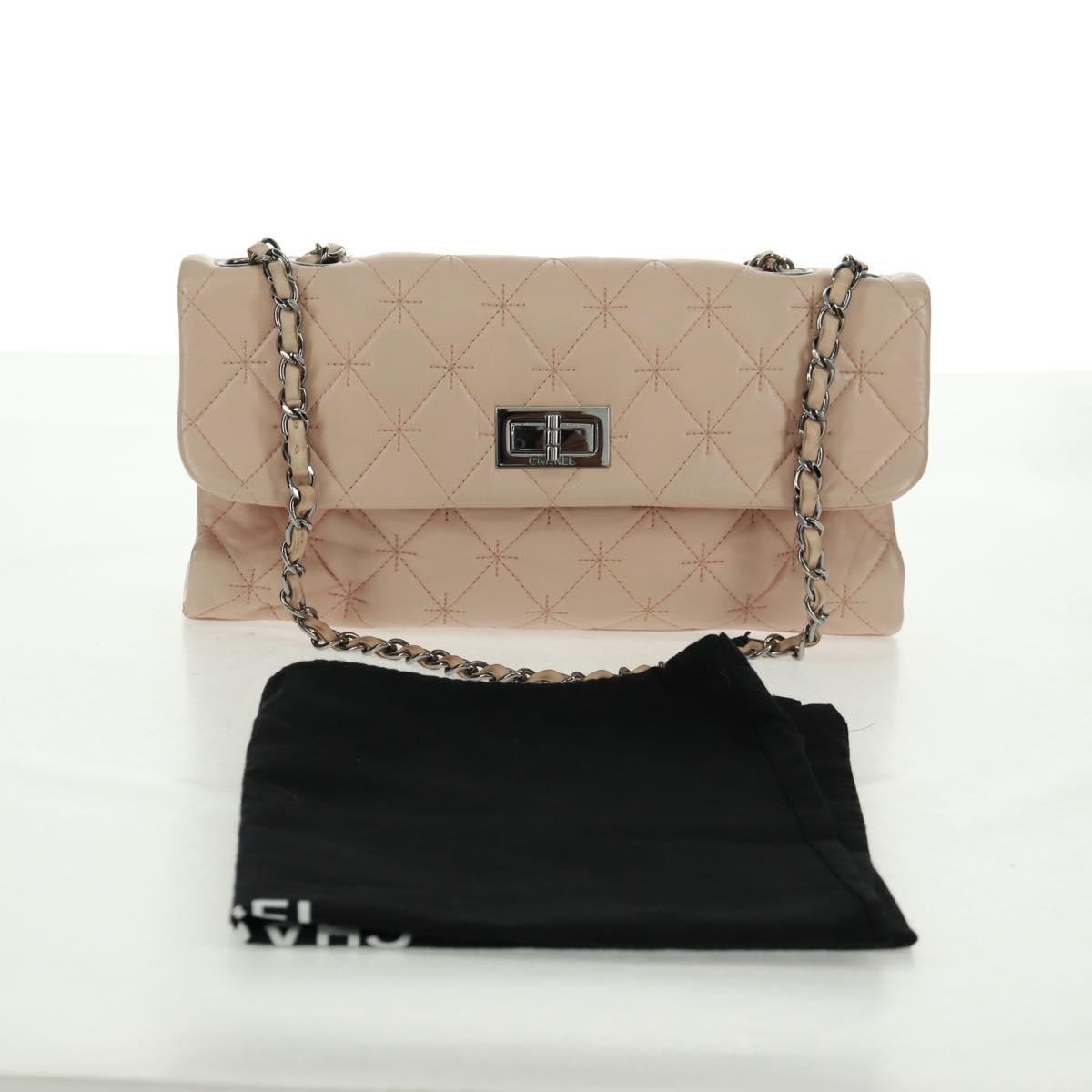 Chanel 2.55 Shoulder bag Leather, PINK, LEATHER, Shoulder bag