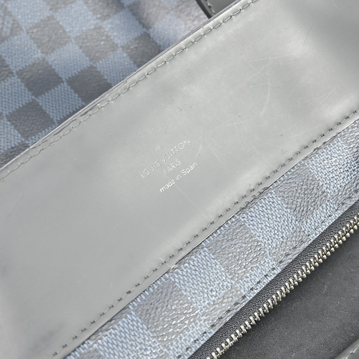 Louis Vuitton Cabas Voyage Damier Cobalt, Black, Canvas, Tote Bag