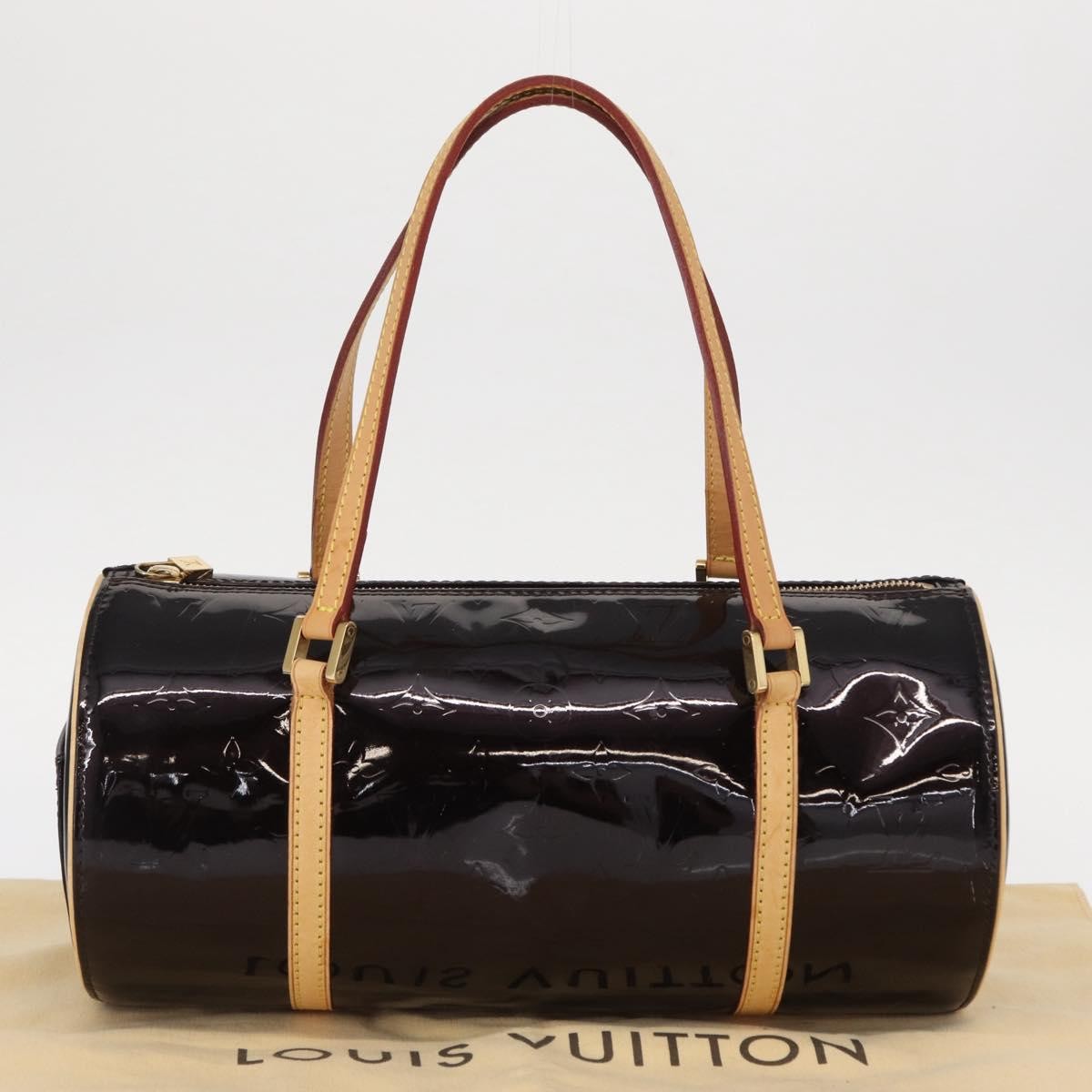 Louis Vuitton Bedford Handbag Monogram Vernis, BURGUNDY, PATENT_LEATHER, Handbag