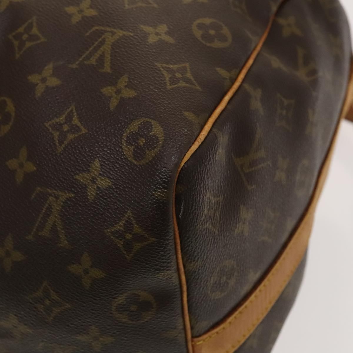 Louis Vuitton Keepall Bandouliere Bag Monogram Canvas, BROWN, CANVAS, Travel bag