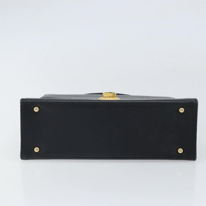 Givenchy Vintage Handbag Leather, BLACK, LEATHER, Handbag