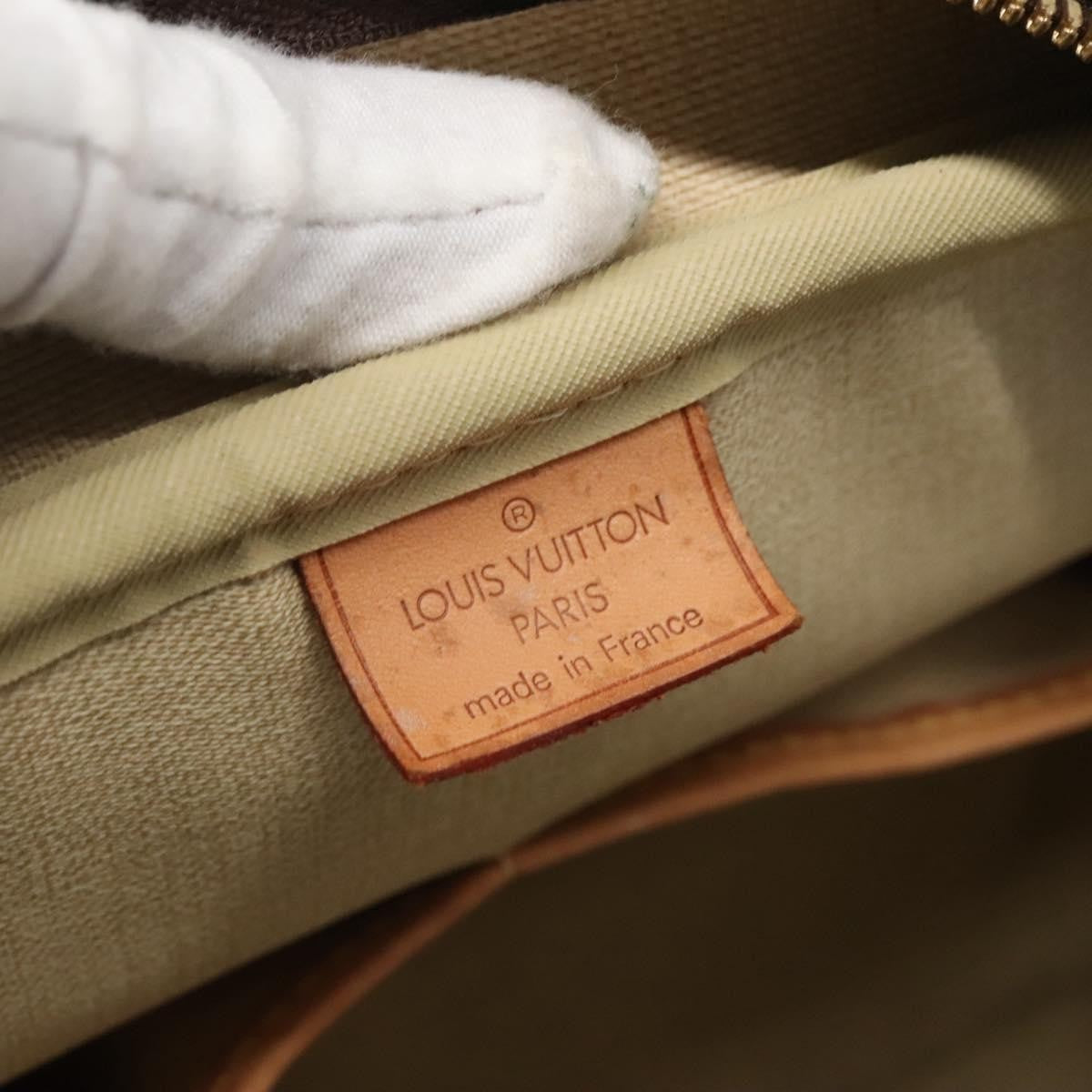 Louis Vuitton Deauville Handbag Monogram Canvas, BROWN, CANVAS, Handbag