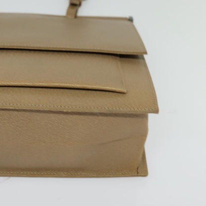 Gucci Vintage Shoulder Bag Leather, BEIGE, LEATHER, Shoulder bag