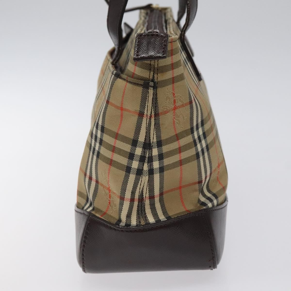 Burberry Nova Check Handbag Nova Check Canvas and leather, BEIGE, CANVAS, Handbag