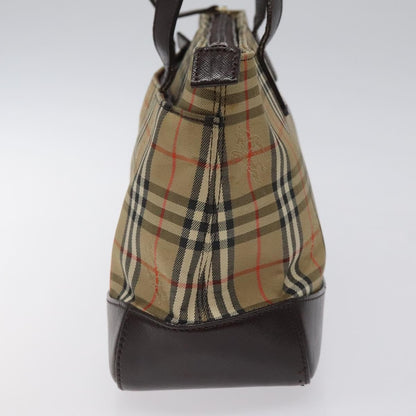 Burberry Nova Check Handbag Nova Check Canvas and leather, BEIGE, CANVAS, Handbag