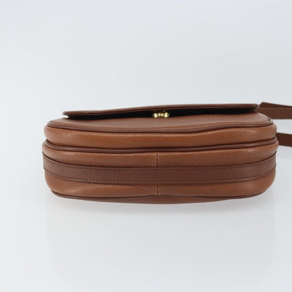 Burberry Vintage Flap Crossbody Bag Leather, BROWN, LEATHER, Shoulder bag