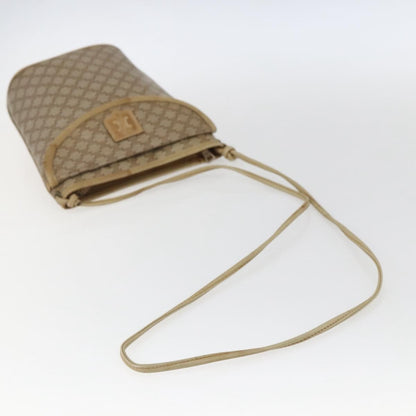 Celine Vintage Macadam Shoulder Bag Canvas, BEIGE, CANVAS, Shoulder bag