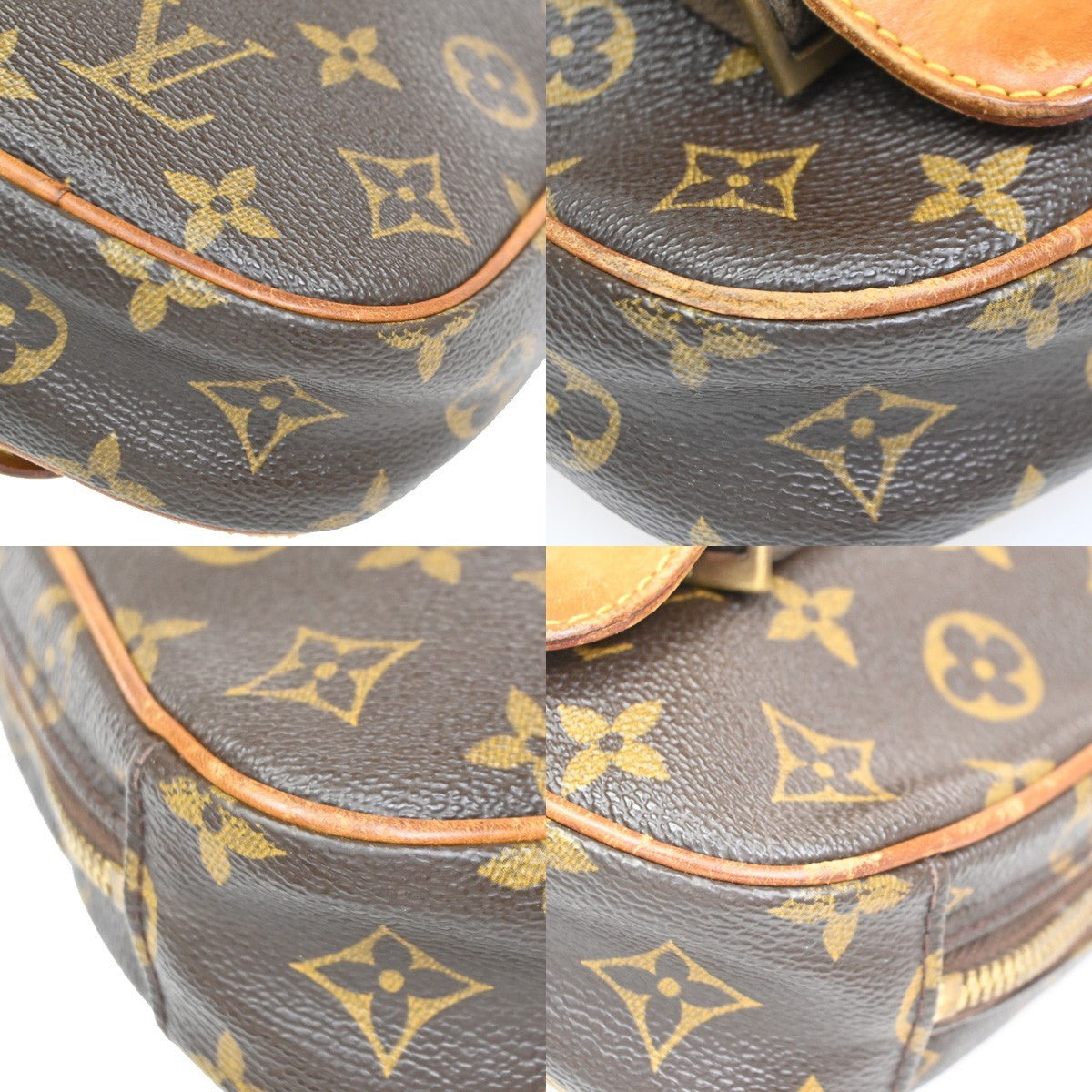 Louis Vuitton Pochette Gange Monogram Canvas, BROWN, CANVAS, Clutche & pouche