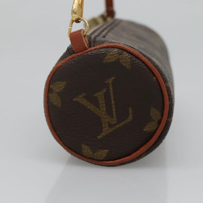 Louis Vuitton Papillon Pochette Monogram Canvas, BROWN, CANVAS, Clutche & pouche