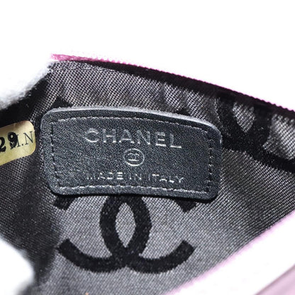 Chanel CC O Case Pouch Goatskin, PINK, LEATHER, Clutche & pouche