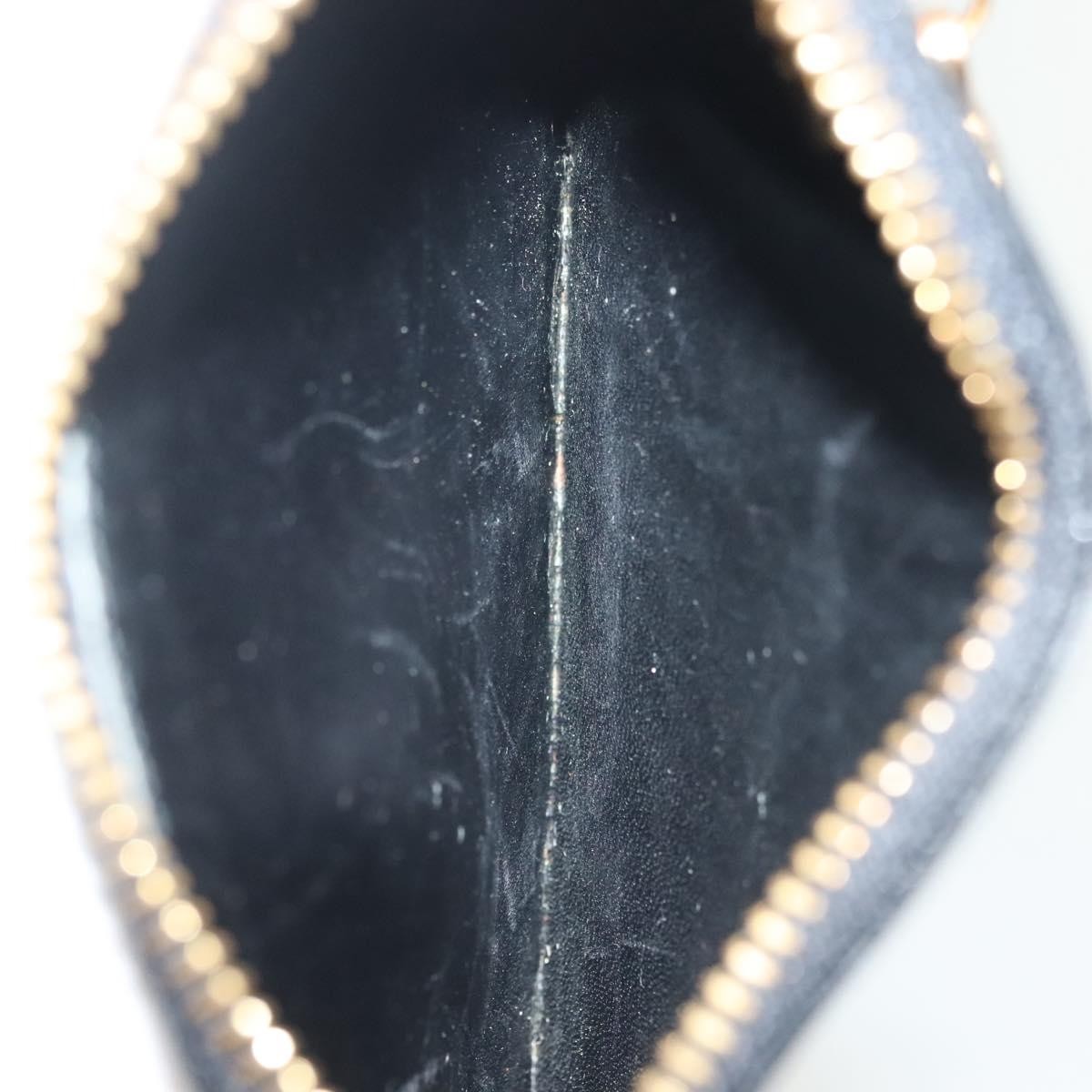 Louis Vuitton Pochette Clés Epi, BLACK, LEATHER, Wallets