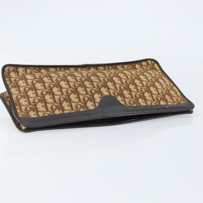 Christian Dior Vintage Trotter Pouch Canvas, BROWN, CANVAS, Clutche & pouche