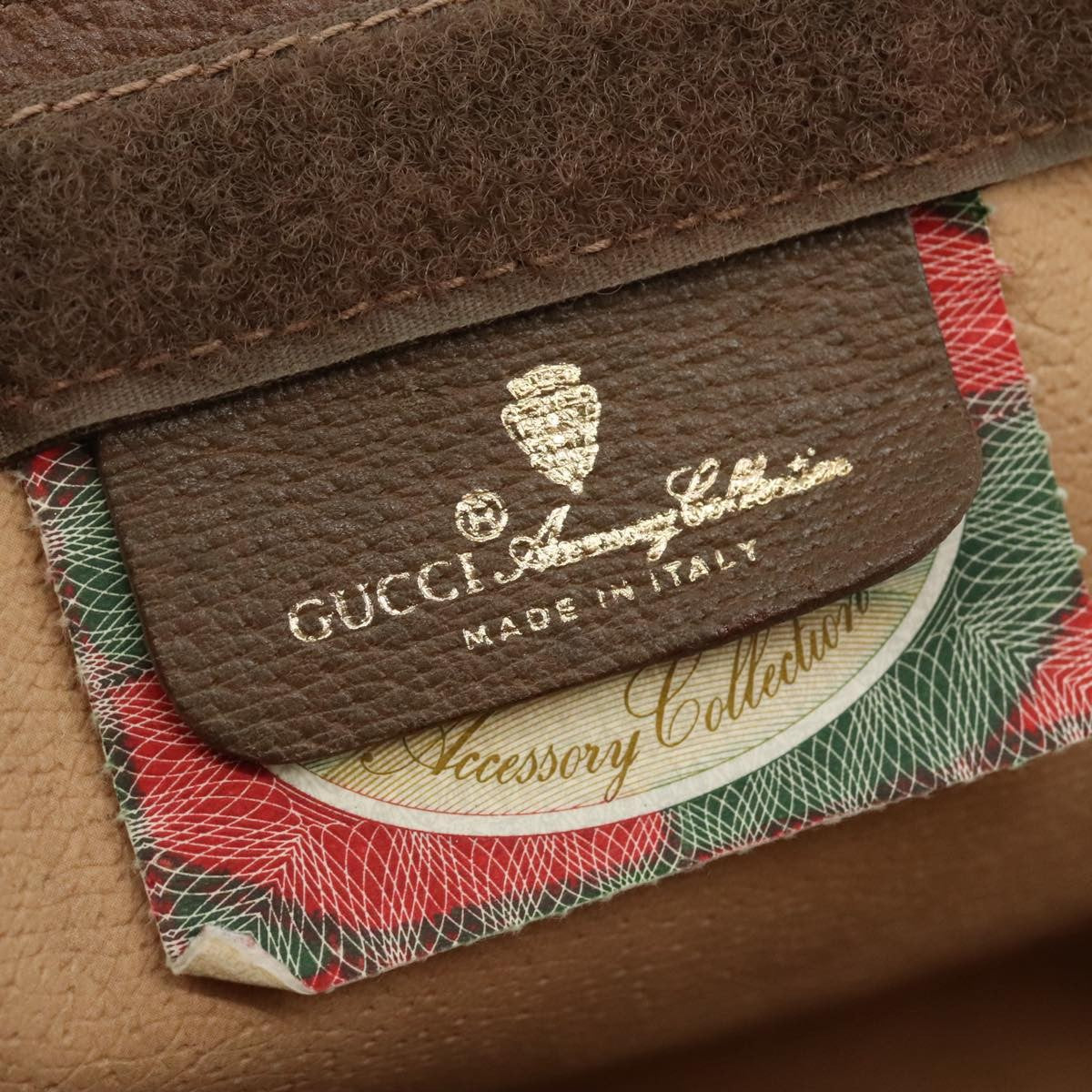 Gucci Vintage old clutch Canvas, BEIGE, PVC, Clutche & pouche