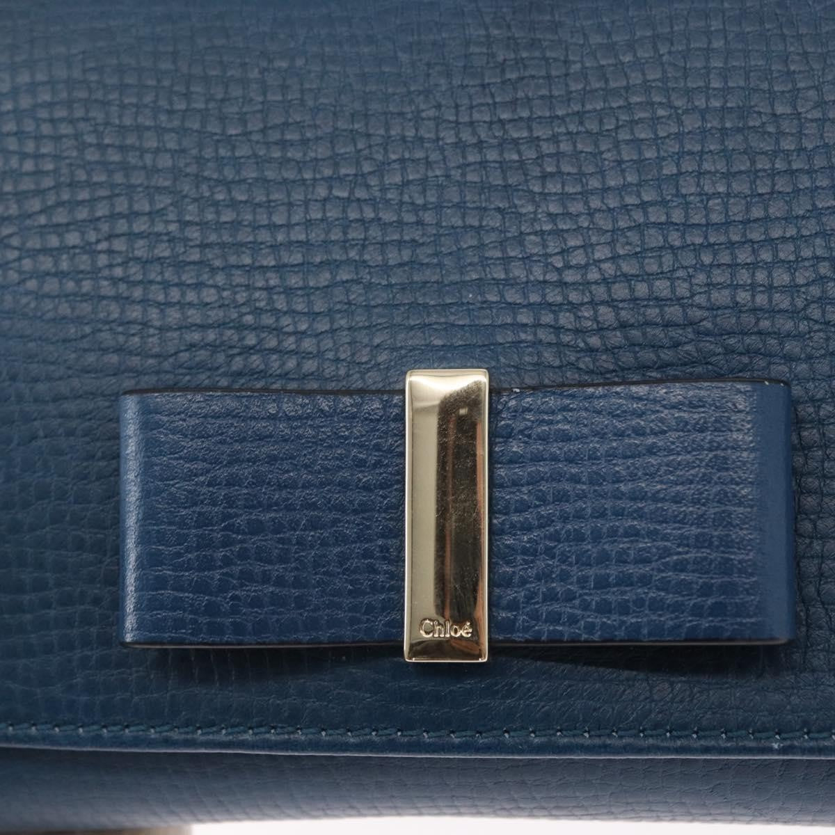Chloe Vintage Shoulder Bag Leather, Blue, Leather, Shoulder Bag