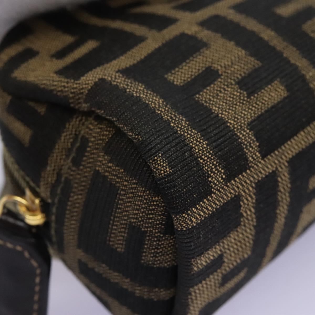 Fendi Vintage Toiletry Pouch Zucca Canvas, BROWN, CANVAS, Clutche & pouche