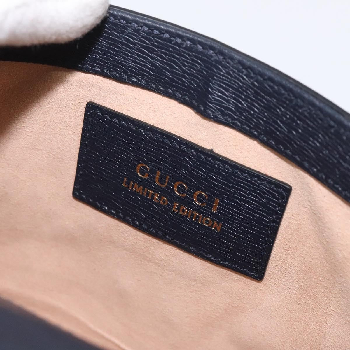 Gucci Sylvie Top Handle Bag Printed Leather, NAVY, LEATHER, Handbag