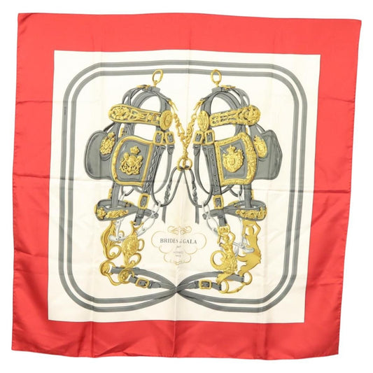 Hermes Carré 90 Silk multicolor, RED, SILK, Scarve & shawl