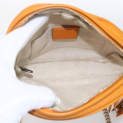 Gucci Soho Chain Bag Leather, ORANGE, LEATHER, Shoulder bag