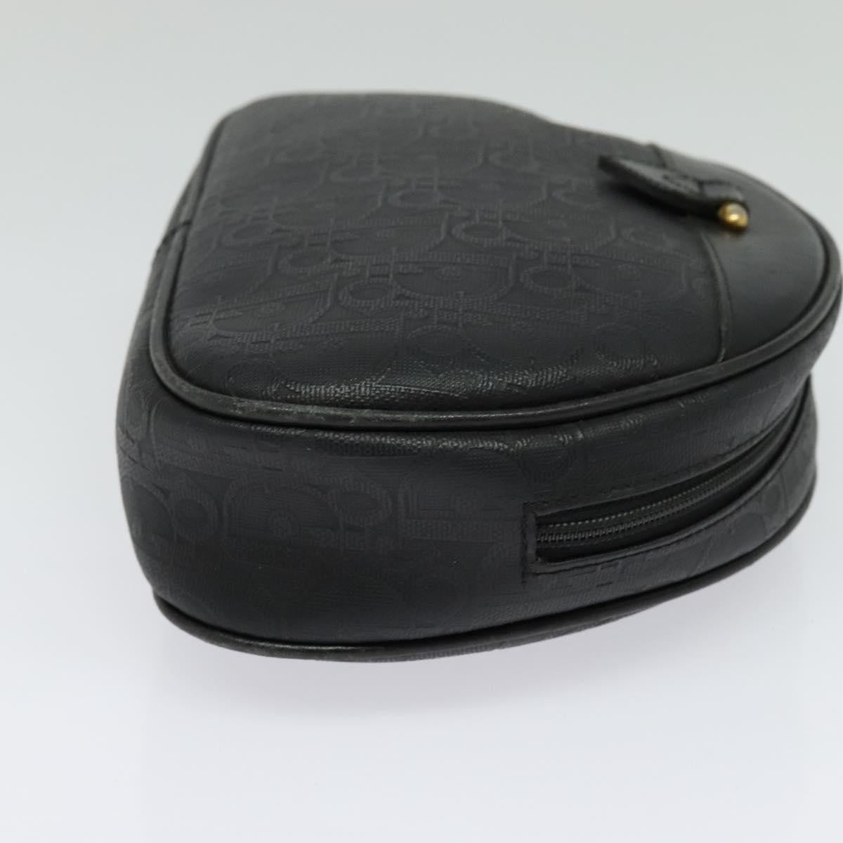 Christian Dior Vintage Trotter Pouch Canvas, BLACK, CANVAS, Clutche & pouche