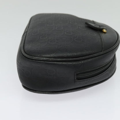 Christian Dior Vintage Trotter Pouch Canvas, BLACK, CANVAS, Clutche & pouche