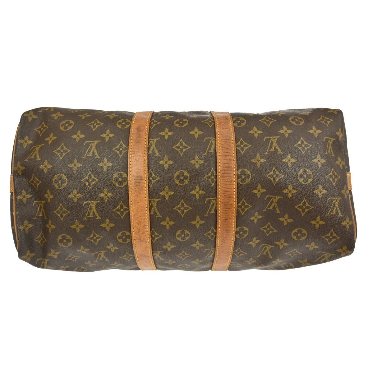 Louis Vuitton Keepall Bandouliere Bag Monogram Canvas, BROWN, CANVAS, Travel bag