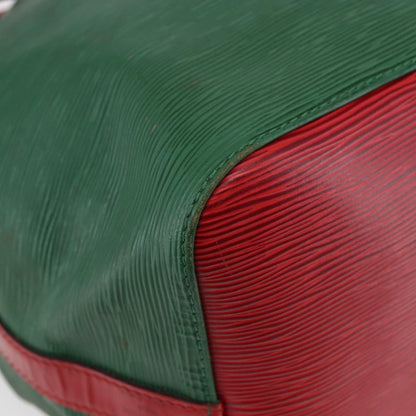 Louis Vuitton Petit Noe Handbag Two Tone Epi Leather, GREEN, LEATHER, Handbag