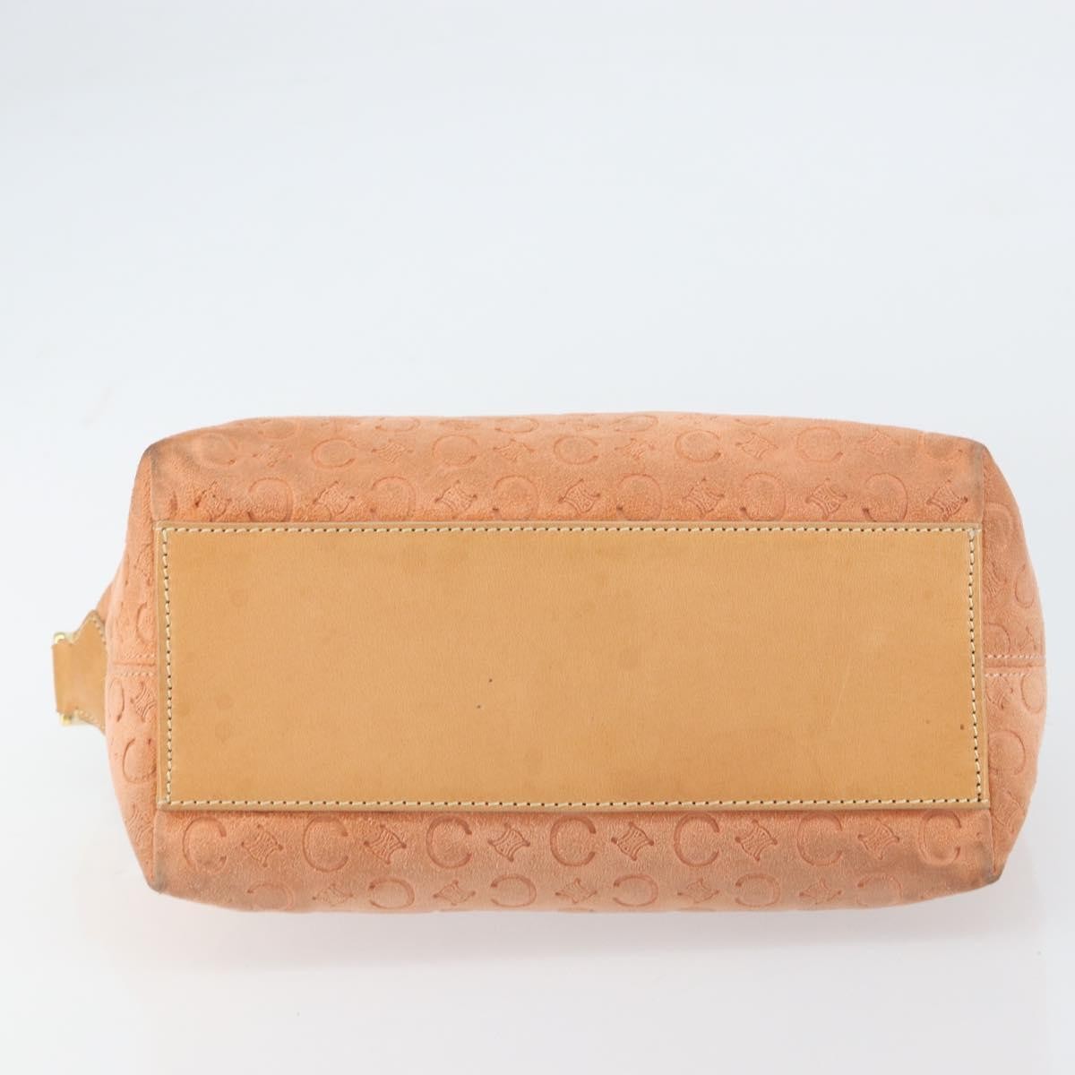 Celine C Macadam Shoulder bag Suede, ORANGE, SUEDE, Shoulder bag