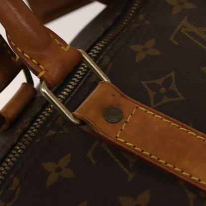 Louis Vuitton Keepall Bag Monogram Canvas, BROWN, CANVAS, Travel bag