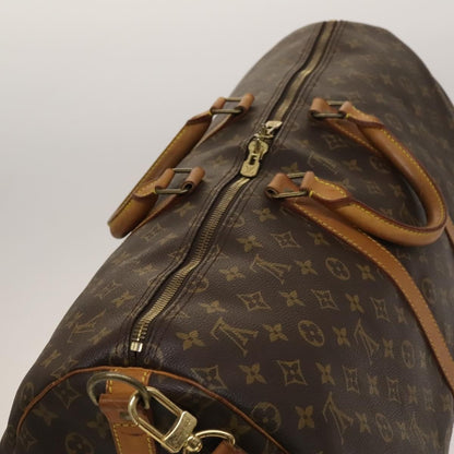 Louis Vuitton Keepall Bandouliere Bag Monogram Canvas, BROWN, CANVAS, Travel bag