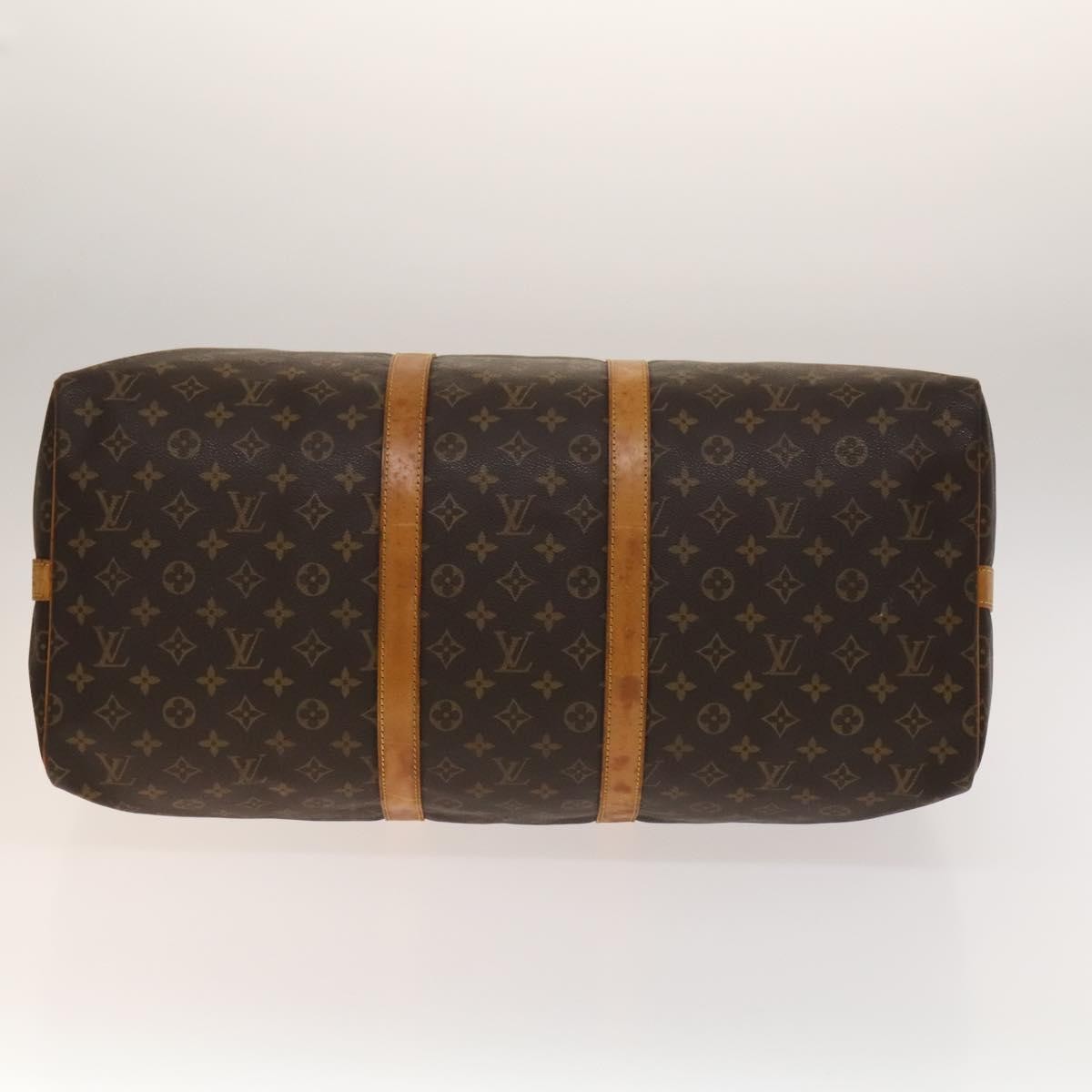 Louis Vuitton Keepall Bag Monogram Canvas, BROWN, CANVAS, Travel bag