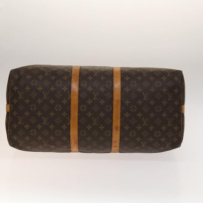 Louis Vuitton Keepall Bag Monogram Canvas, BROWN, CANVAS, Travel bag