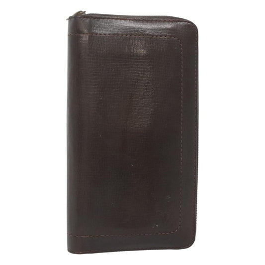 Louis Vuitton Utah Zippy Organizer Leather, BROWN, LEATHER, Wallets