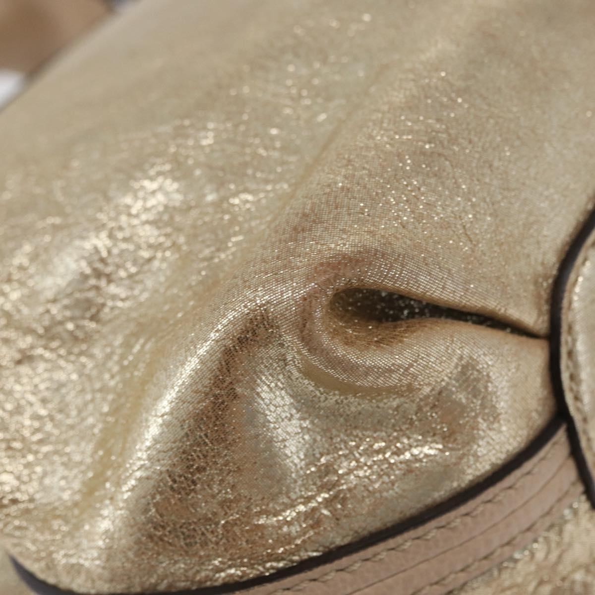 Chloe Elsie Convertible Satchel Leather, Gold, Leather, Handbag