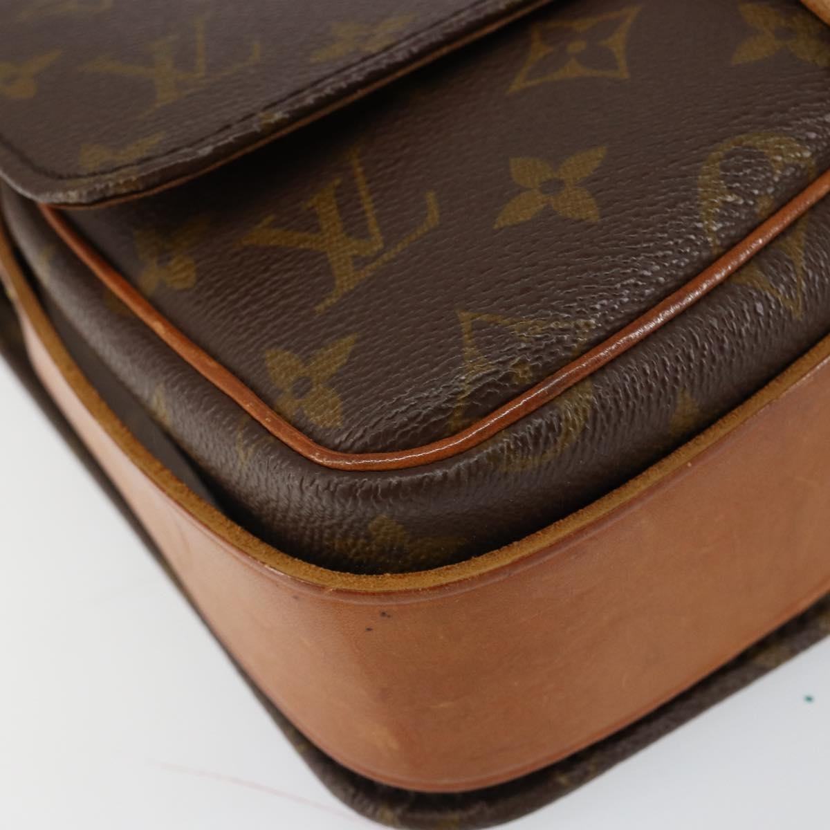 Louis Vuitton Cartouchiere Handbag Monogram Canvas, BROWN, CANVAS, Shoulder bag