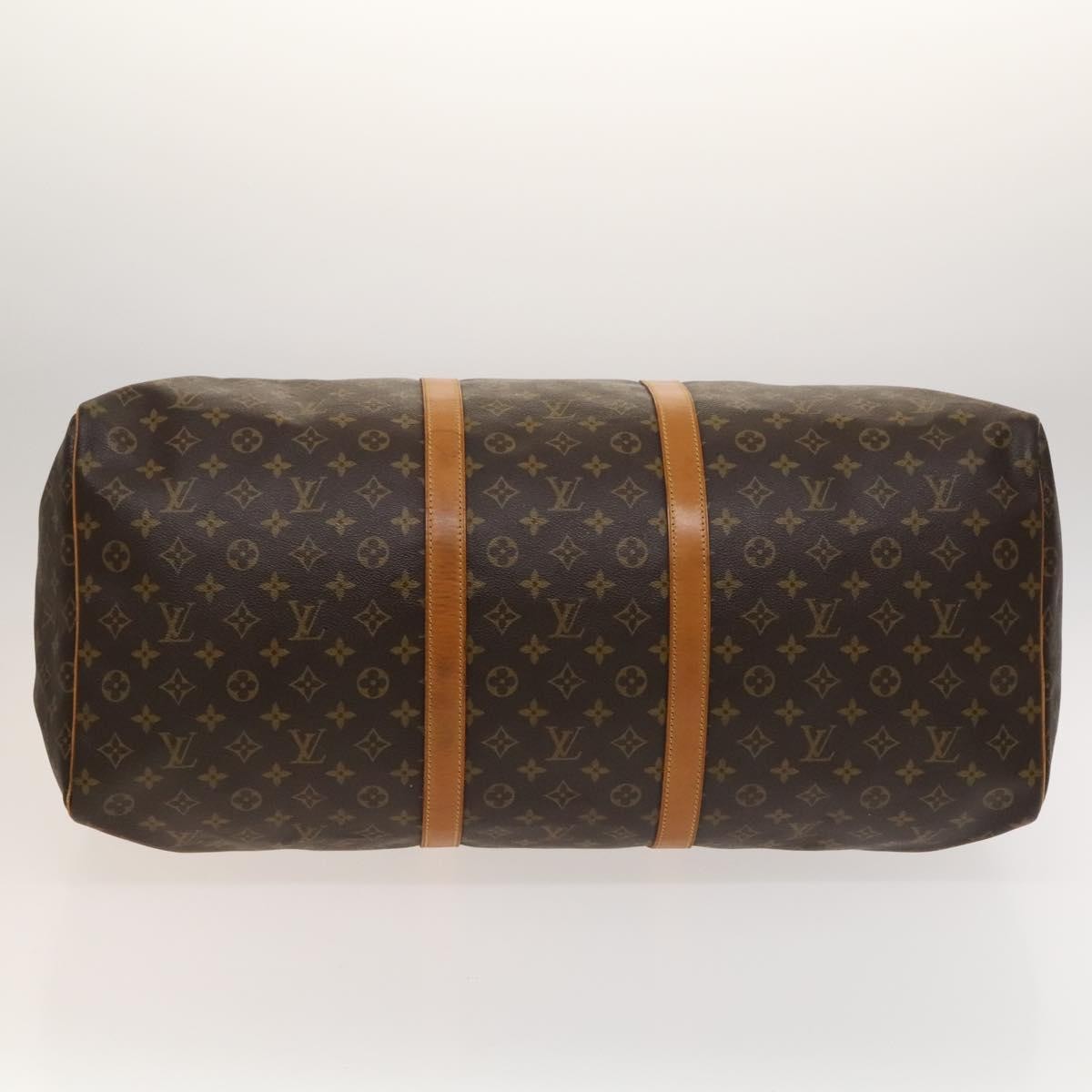 Louis Vuitton Keepall Bag Monogram Canvas, BROWN, CANVAS, Travel bag