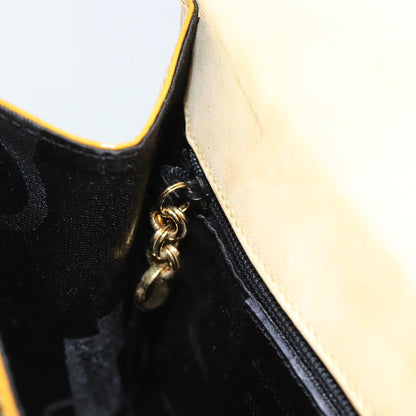 Salvatore Ferragamo Gancini handbag Patent leather, Yellow, Patent Leather, Handbag