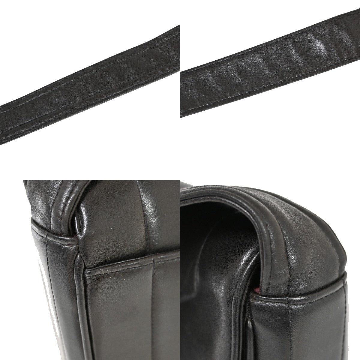 Chanel Mademoiselle Camera Bag Vertical Quilted Lambskin, BLACK, LEATHER, Shoulder bag