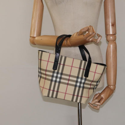 Burberry Nova Check Tote canvas check pattern, BEIGE, CANVAS, Tote bag