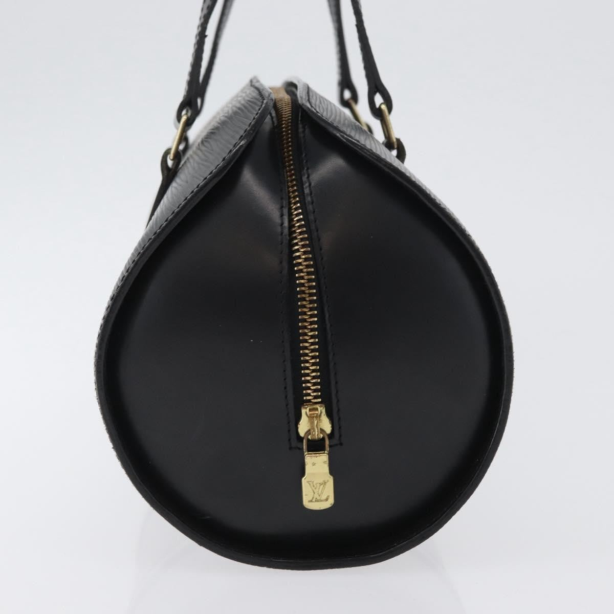Louis Vuitton Soufflot Handbag Epi Leather, BLACK, LEATHER, Handbag