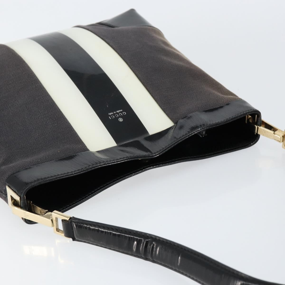 Gucci Sherry line shoulder bag Canvas, BLACK, CANVAS, Shoulder bag