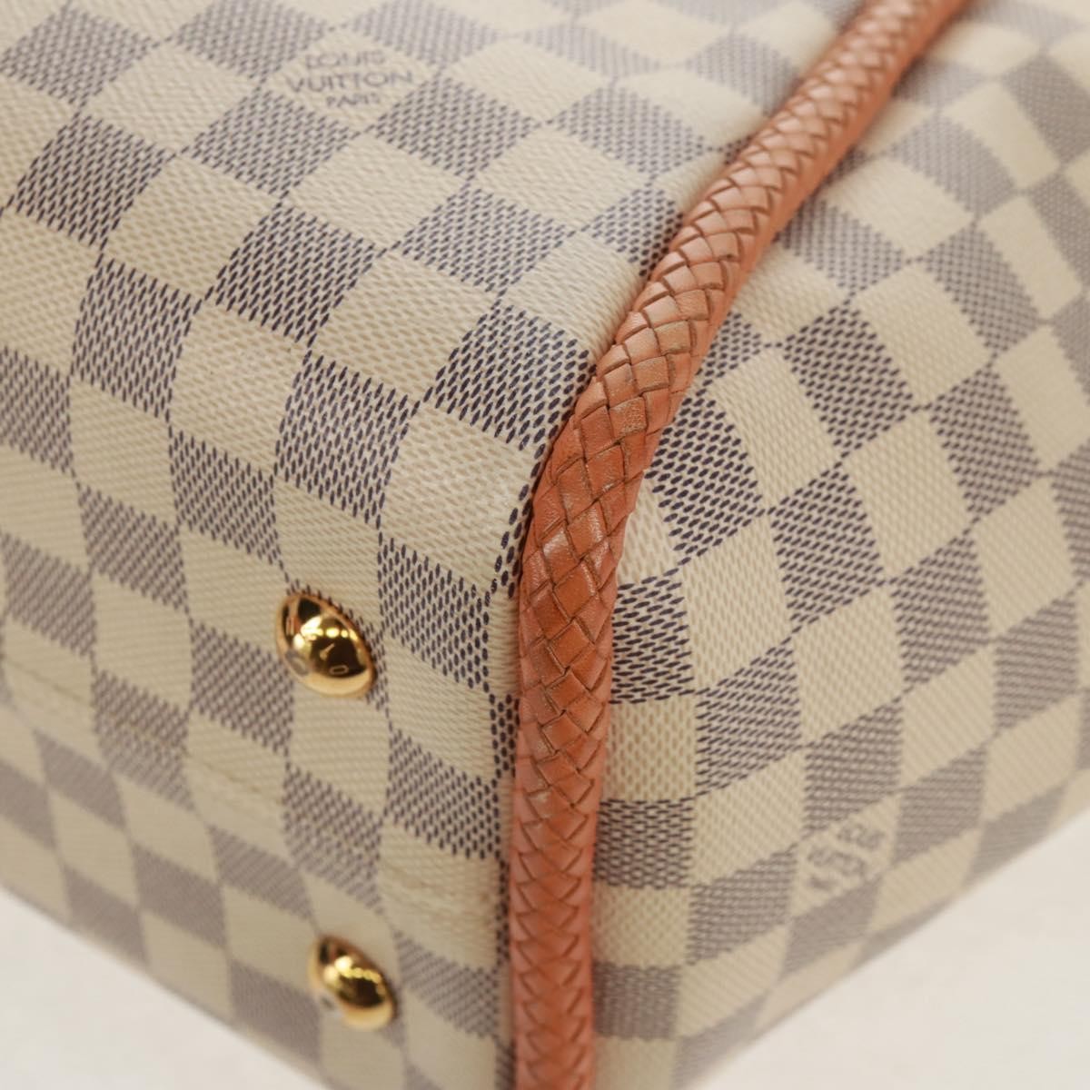 Louis Vuitton Propriano Handbag Damier, WHITE, CANVAS, Tote bag